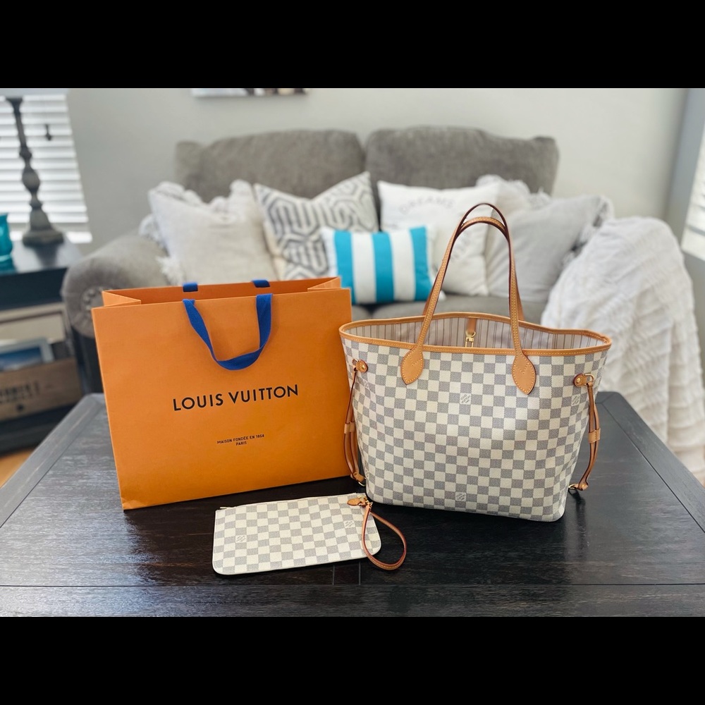 Louis Vuitton Neverfull MM Damier Azur